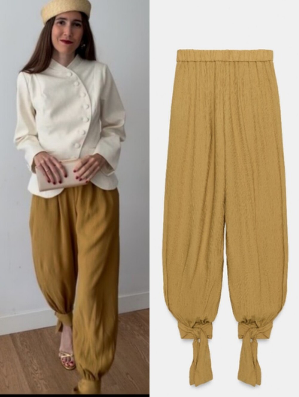 Zara cuffed balloon pants